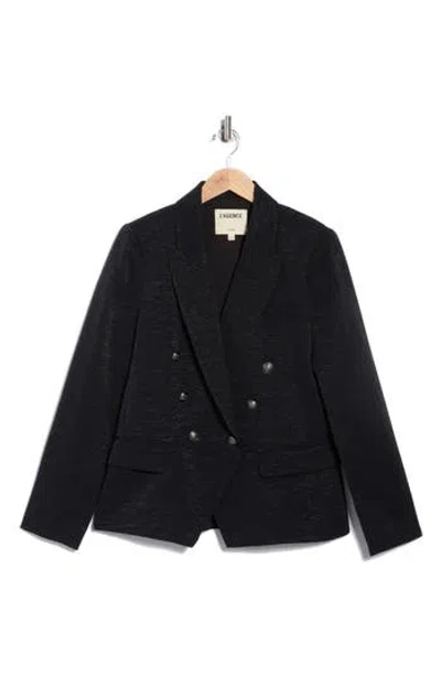 L'agence Kenzie Double Breasted Blazer In Black