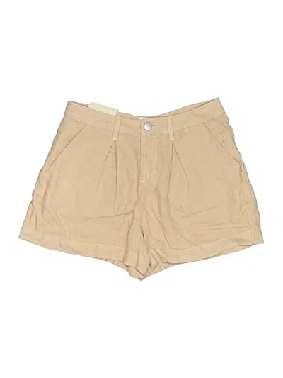Pre-owned L'agence Khaki Shorts In Tan