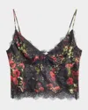 L'agence Kimber Lace Inset Camisole In Multi