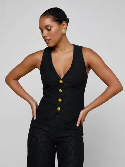 L'agence Kino Lace Vest In Black