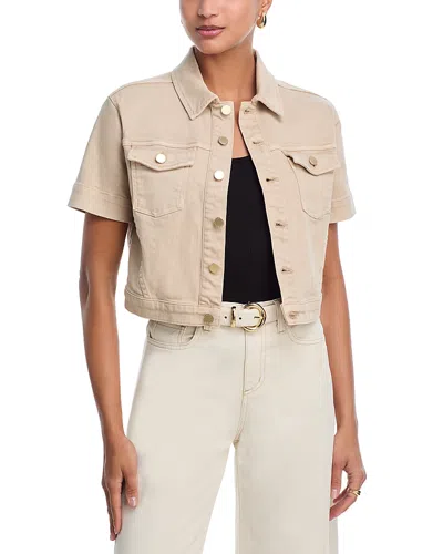 L'agence Kirstie Crop Jacket In White
