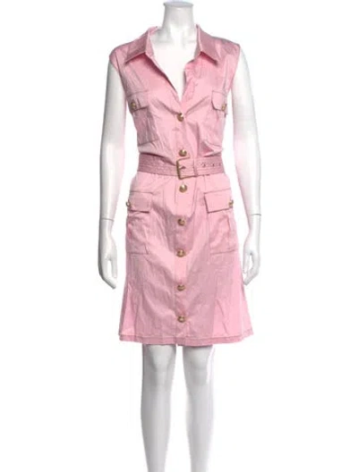 Pre-owned L'agence Knee-length Dress In Pink