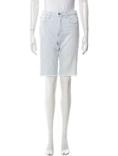 Pre-owned L'agence Knee-length Shorts In Blue