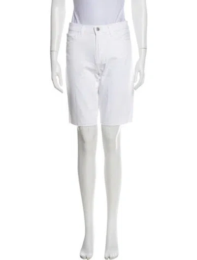 Pre-owned L'agence Knee-length Shorts In White