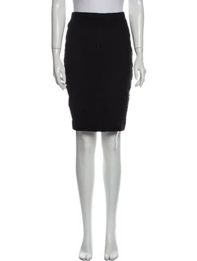 Pre-owned L'agence Knee-length Skirt In Black