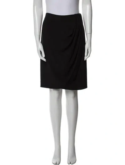 Pre-owned L'agence Knee-length Skirt In Black