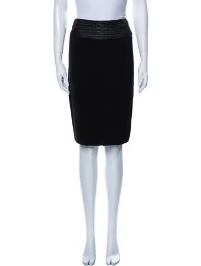Pre-owned L'agence Knee-length Skirt In Black