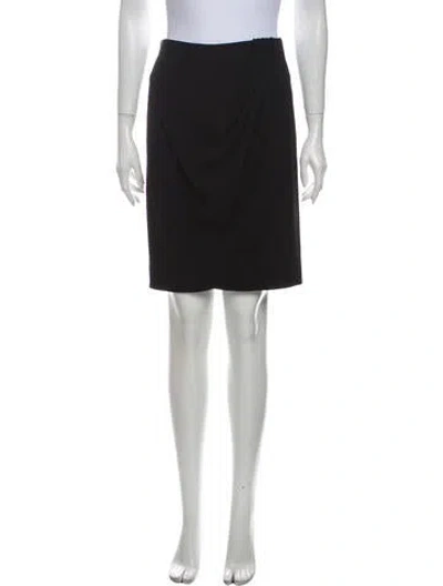 Pre-owned L'agence Knee-length Skirt In Black