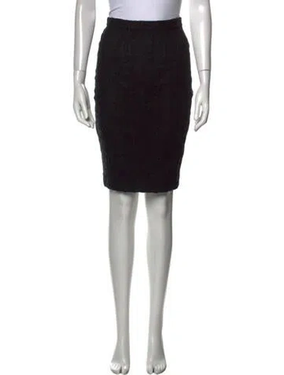 Pre-owned L'agence Knee-length Skirt In Black