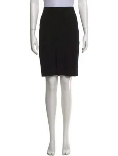 Pre-owned L'agence Knee-length Skirt In Black