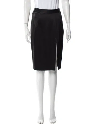 Pre-owned L'agence Knee-length Skirt In Black