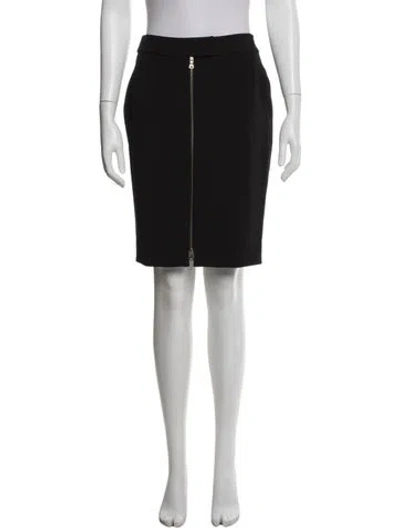 Pre-owned L'agence Knee-length Skirt In Black