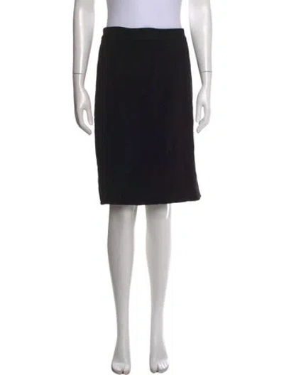 Pre-owned L'agence Knee-length Skirt In Black