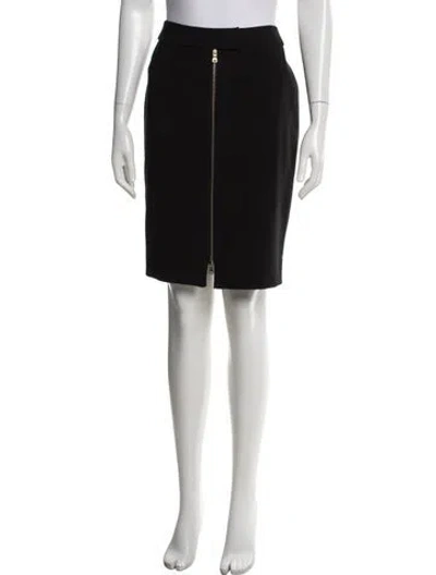 Pre-owned L'agence Knee-length Skirt In Black