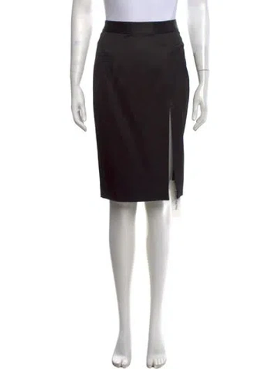Pre-owned L'agence Knee-length Skirt In Black