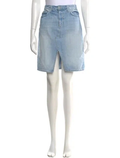 Pre-owned L'agence Knee-length Skirt In Blue