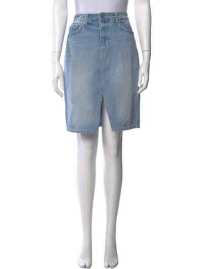 Pre-owned L'agence Knee-length Skirt In Blue