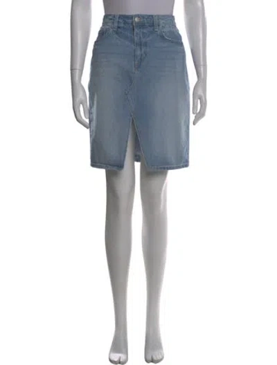 Pre-owned L'agence Knee-length Skirt In Blue