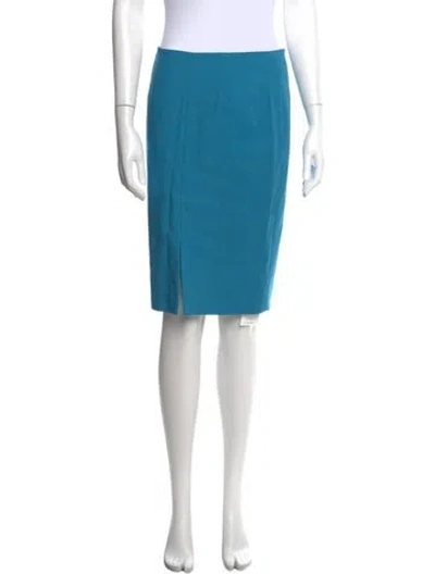 Pre-owned L'agence Knee-length Skirt In Blue