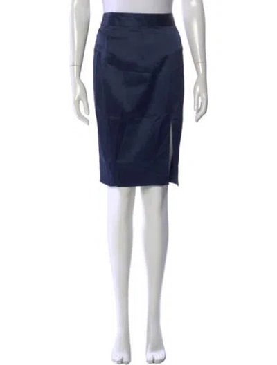 Pre-owned L'agence Knee-length Skirt In Blue