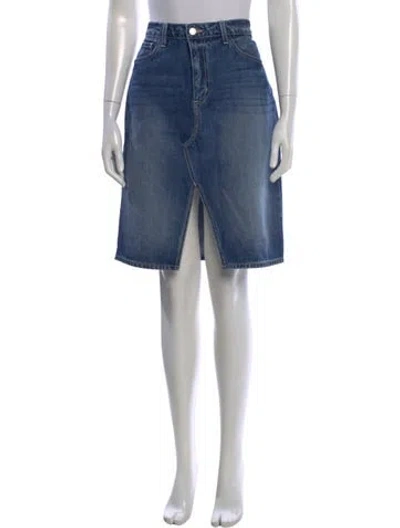 Pre-owned L'agence Knee-length Skirt In Blue