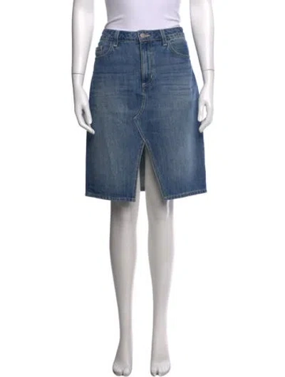 Pre-owned L'agence Knee-length Skirt In Blue