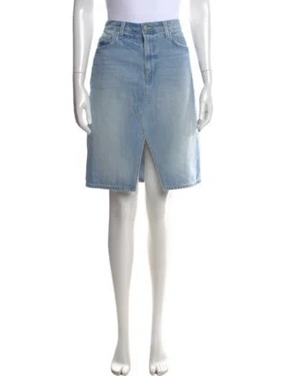 Pre-owned L'agence Knee-length Skirt In Blue
