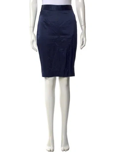 Pre-owned L'agence Knee-length Skirt In Blue