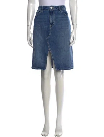 Pre-owned L'agence Knee-length Skirt In Blue