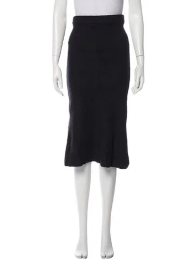 Pre-owned L'agence Knee-length Skirt W/ Tags In Blue