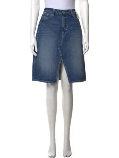 Pre-owned L'agence Knee-length Skirt W/ Tags In Blue