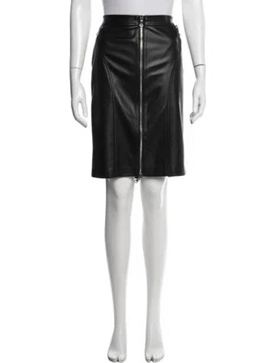 Pre-owned L'agence Knee-length Skirt In White