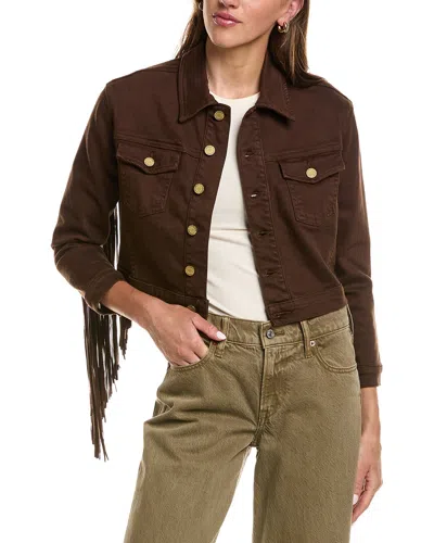 L'agence Koda Crop Jkt Fringe In Brown