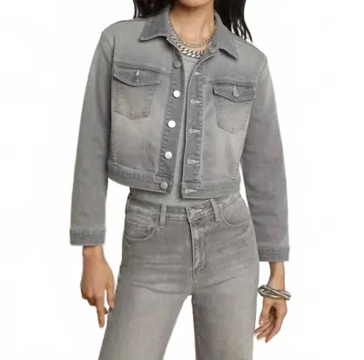 L'agence Koda Cropped Jacket In Barron In Gray
