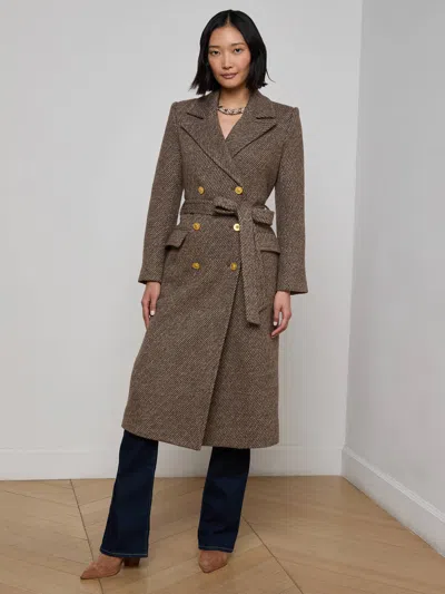 L'agence Kolina Long Coat In Multi