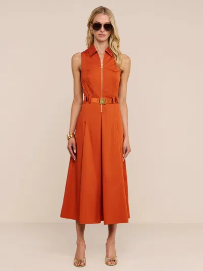 L'agence Kolton Dress In Orange