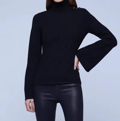 L'agence Kris Sweater In Black In Blue