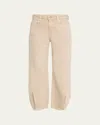 L'agence Krista Tapered Jeans In Neutral