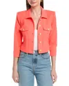 L'agence Kumi Cropped Fitted Jacket In Orange