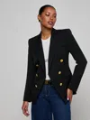 L'agence Kyomi Double-breasted Blazer In Black