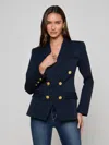 L'agence Kyomi Double-breasted Blazer In Blue