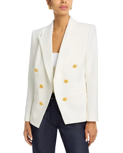 L'agence Kyomi Double Breasted Blazer In White