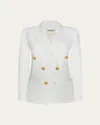 L'agence Kyomi Double-breasted Blazer In White