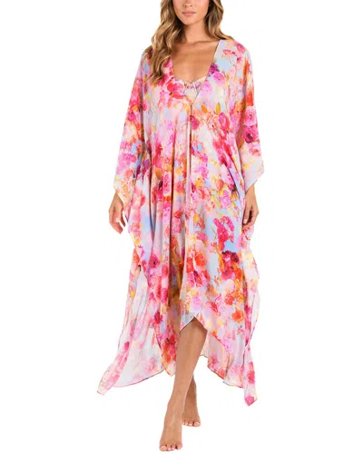 L'agence L 'agence Kara Soft Cloud Maxi Kimono In Pink