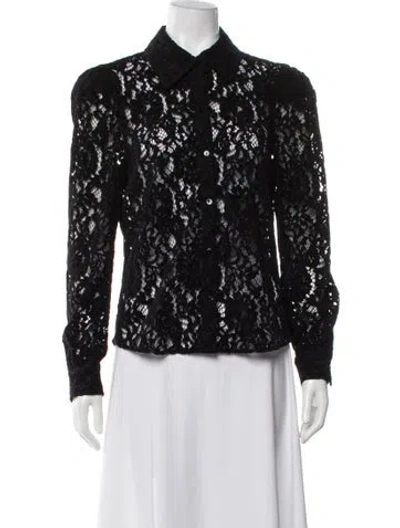 Pre-owned L'agence Lace Pattern Evening Jacket In Gray
