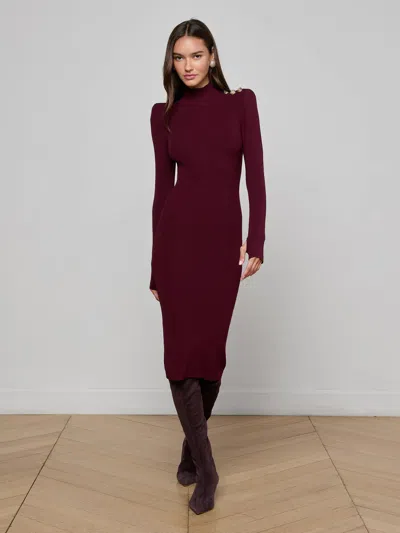 L'agence Larelle Midi Dress In Animal Print