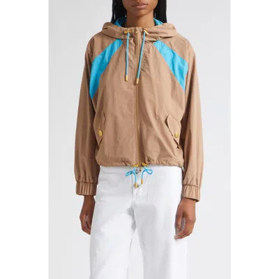 L'agence Lark Colorblock Windbreaker In Gold
