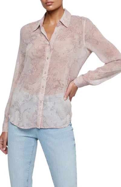 L'agence Laurent Print Button-up Shirt In Multi