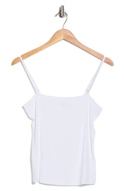 L'agence Lavinia Square Neck Camisole In White