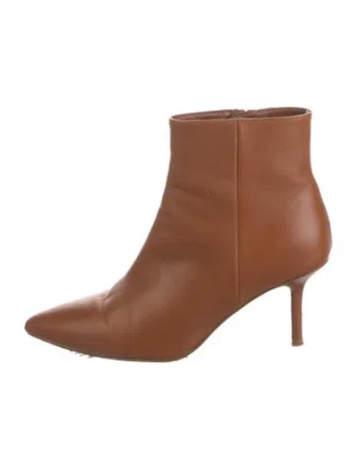 Pre-owned L'agence Leather Boots In Brown